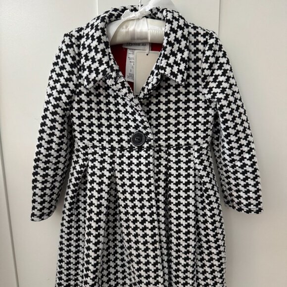 Toddler Girl Houndstooth Dress Jacket - Picture 1 of 3